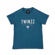 Dámské modré tričko Twinzz Active Our World Graphic tee