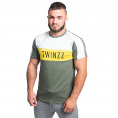 Zelené pánské khaki tričko Twinzz Nelson