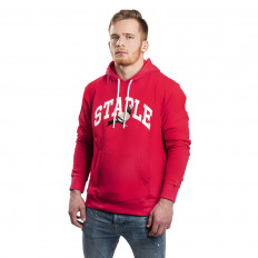Červená pánská mikina Staple Pigeon Collegiate hoodie