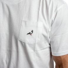 Bílé tričko Staple Pigeon Mini pocket Tee