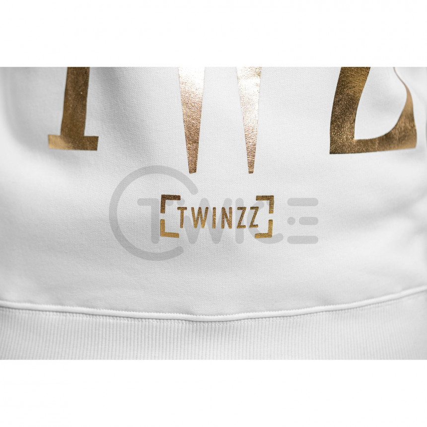 Bílá mikina TWINZZ Rossi White Gold 