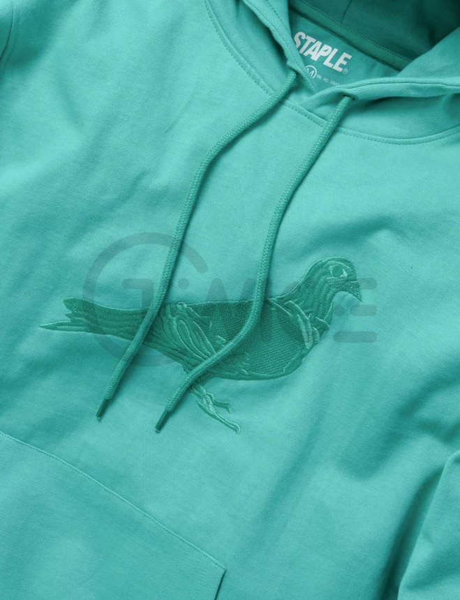 Tyrkysová mikina Staple Pigeon Garment Wash