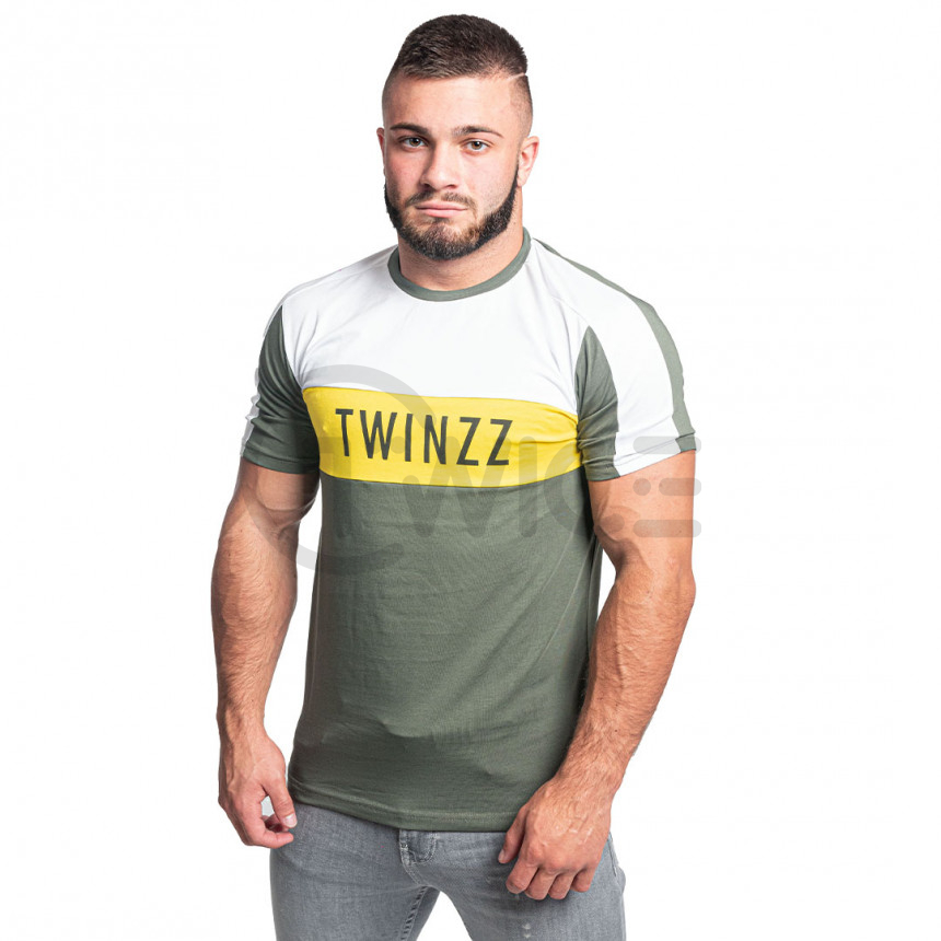 Zelené khaki tričko Twinzz Nelson