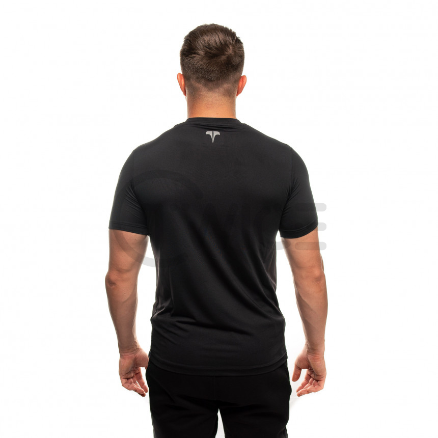 Černé kompresní tričko Twinzz s krátkým rukávem