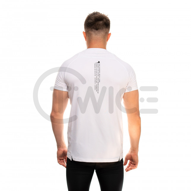 Bílé kompresní tričko Twinzz s krátkým rukávem