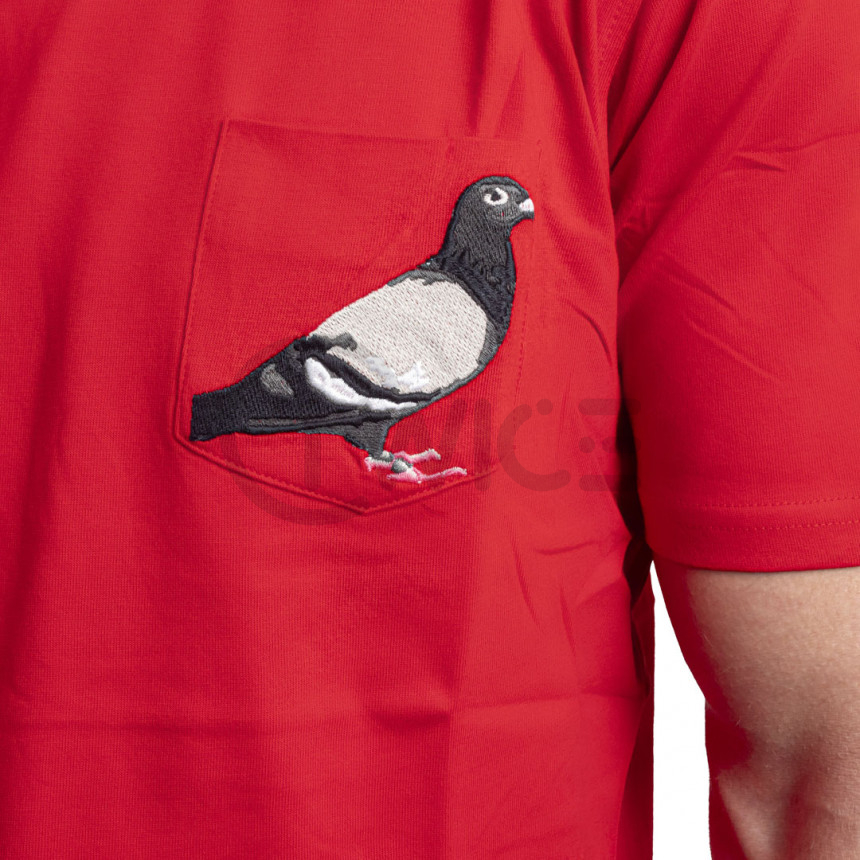 Červené tričko Staple Pigeon Pocket Sum tee
