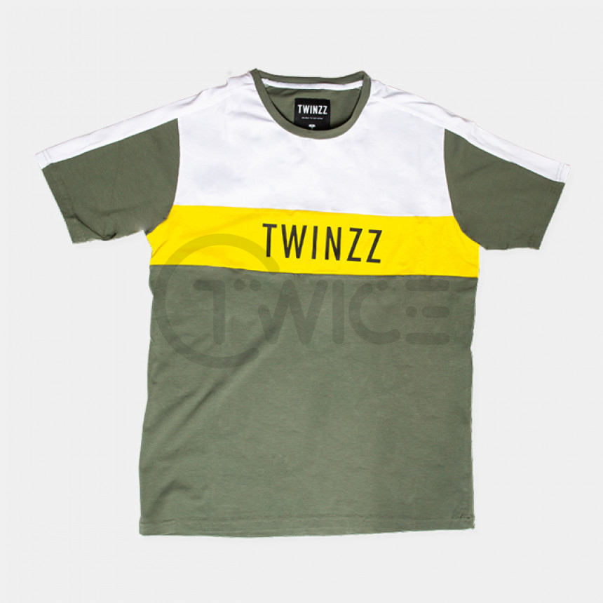 Zelené pánské khaki tričko Twinzz Nelson