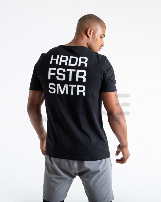 Černé pánské tričko Boxraw HRDR FSTR SMTR