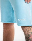 Světle modré pánské kraťasy Boxraw Johnson